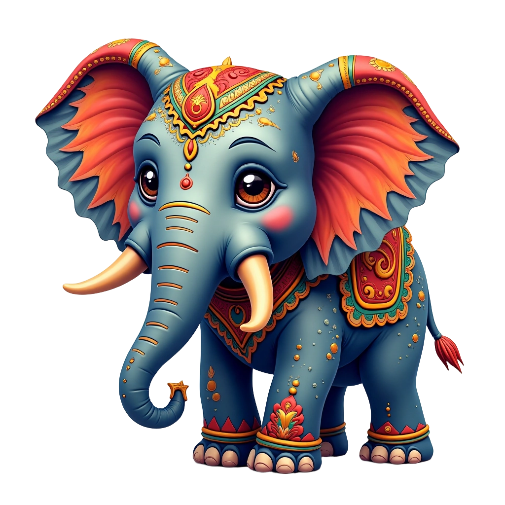 Colorful Elephant Art